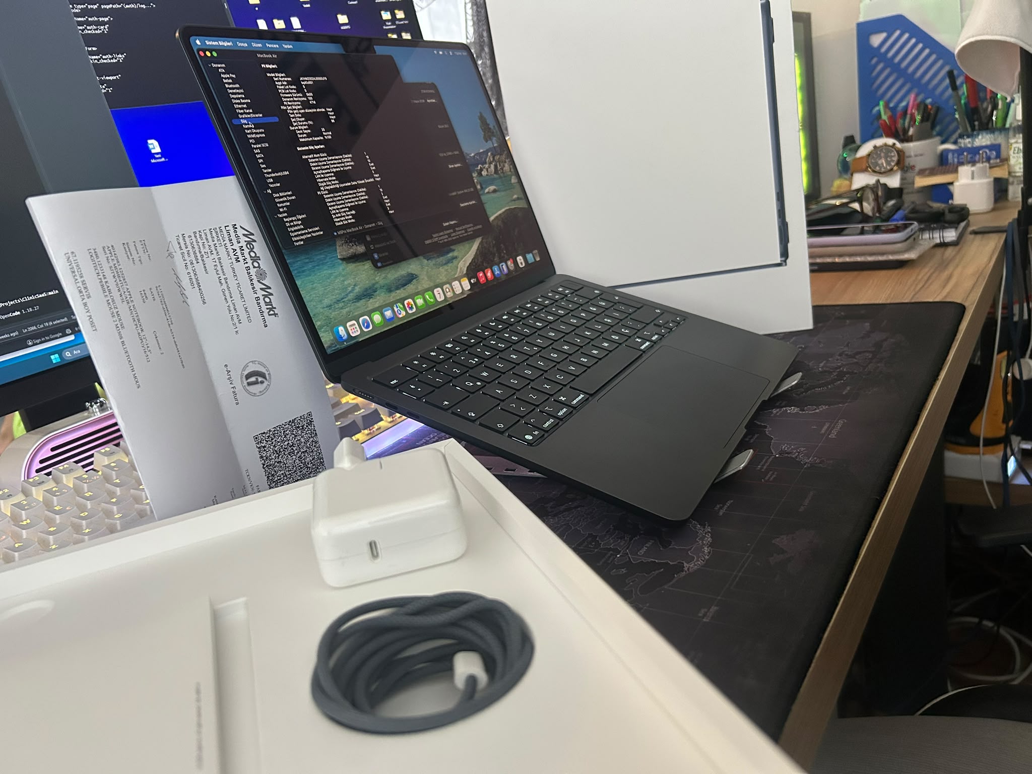İkinci El Macbook Air M5 16 GB Ram 512 GB Hafıza Sadece 3  Aylık