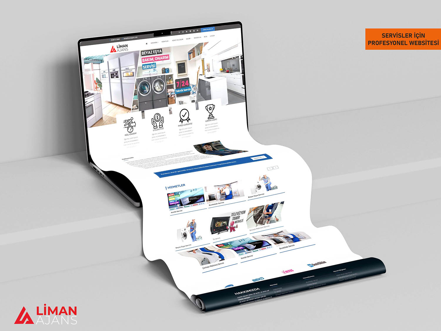 TÜM SERVİSLERE UYGUN KURUMSAL WEBSİTESİ